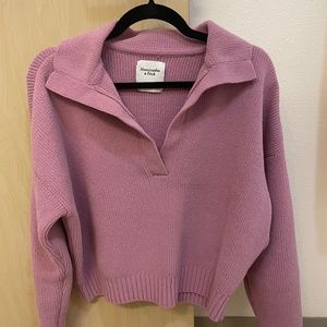 Abercrombie & Fitch Notch Neck Sweater Polo